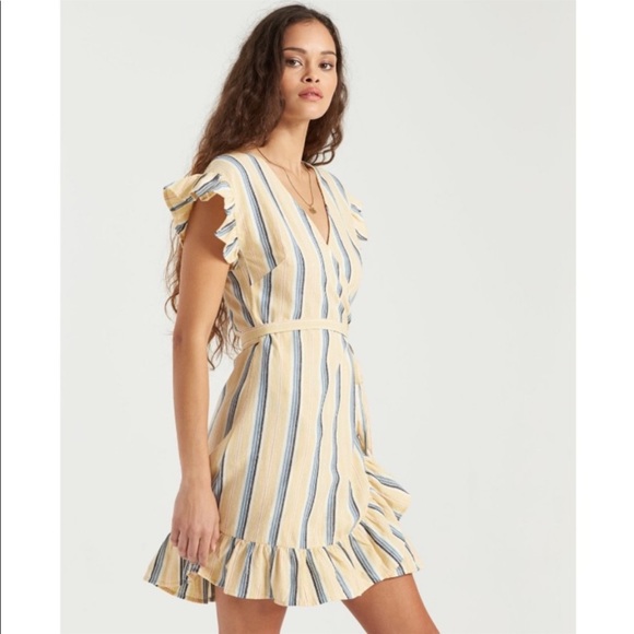 🔆BILLABONG🔆 WRAP AND ROLL WRAP DRESS - Picture 3 of 16